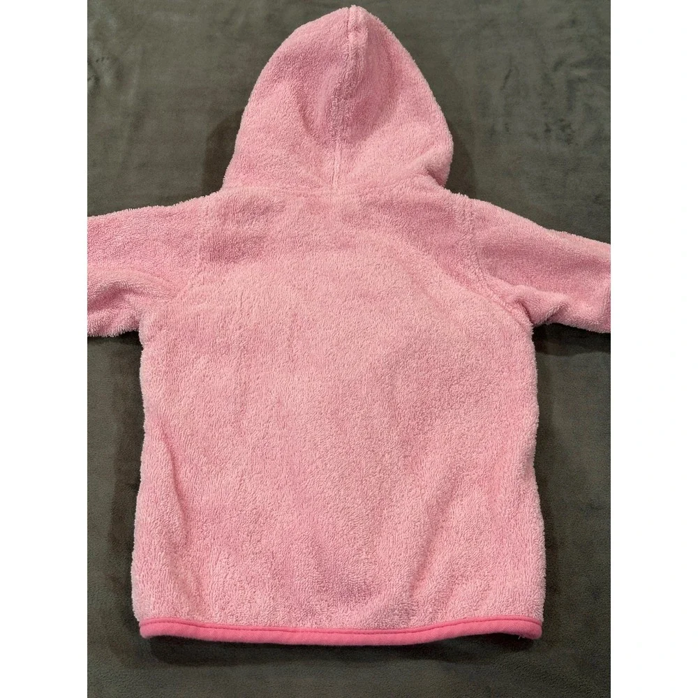 Just Born Baby Girl Pink Mermaid Hooded Bathrobe 0-9M Cotton Terry